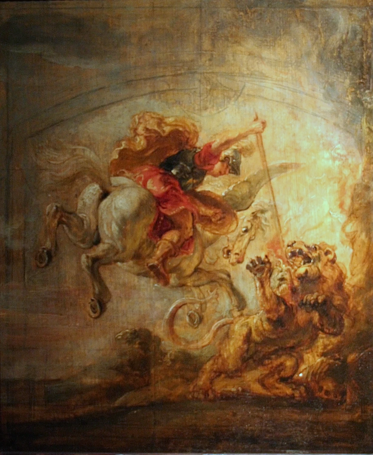 Bellerofonte, montato su Pegaso, trafigge la Chimera - Musée Bonnat, Bayonne